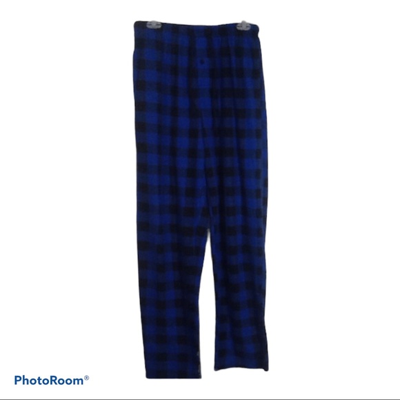 Joe Boxer Blue Buffalo Check Flannel Sleep Pants L - Picture 2 of 9